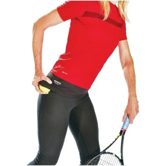 Tourna Hipster Ball Strap For Holding Tennis Balls And Pickleballs - Black